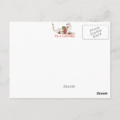 コージーブラックデイジー猫 ポストカード (裏面)