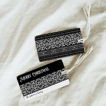 コージーブラック&ホワイトスカンジナビアのセーターのクリスマス