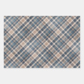 コージーブルーとタンプリドパインコーンとホーム ラッピングペーパーシート (正面)