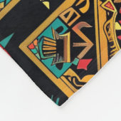 コージーブルーアステカ「ドリーム」コンテンツフリースブランケット フリースブランケット (角)