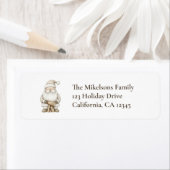 コージーブルーサン素朴タアドレス ラベル (インサイチュ)