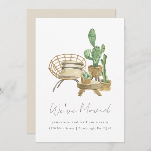 コージープラントニューホームムービング 案内状 (正面/裏面)