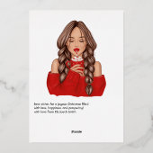 コージーホットココアクリスマス 箔シーズンカード (裏面)