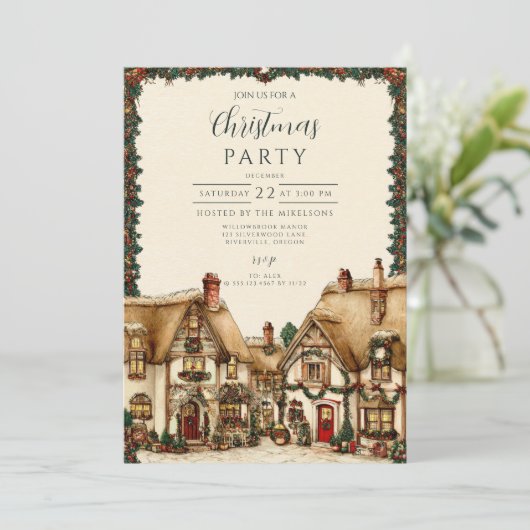 コージーホリデービレッジクリスマス 招待状 (スタンド正面)