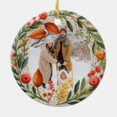 コージーホリデーリースフォトフレーム セラミックオーナメント (裏面)