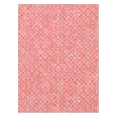 コージーホワイト&レッドウィンター抽象芸術パターンクリスマス テーブルクロス (正面)