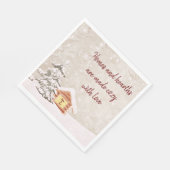 コージーホームウィンターシーン紙ナプキンス スタンダードランチョンナプキン (角)