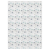 コージーホームクリスマスティール（緑がかった色）ID985 テーブルクロス (正面)