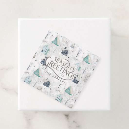 コージーホームクリスマスティール（緑がかった色）ID985 フェイバータグ (インサイチュ)