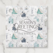 コージーホームクリスマスティール（緑がかった色）ID985 フェイバータグ (正面)