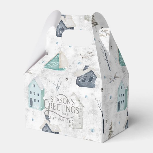 コージーホームクリスマスティール（緑がかった色）ID985 フェイバーボックス (正面サイド)