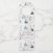 コージーホームクリスマスティール(緑がかった色)ID985 ボトルネックタグ (正面)