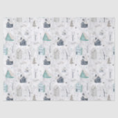 コージーホームクリスマスティール（緑がかった色）ID985 薄葉紙 (正面)