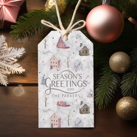 コージーホームクリスマスピンクID985 ギフトタグ