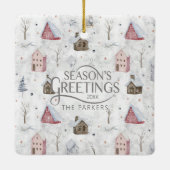 コージーホームクリスマスピンクID985 セラミックオーナメント (裏面)