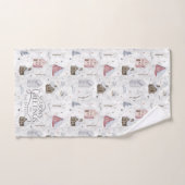 コージーホームクリスマスピンクID985 バスタオルセット (ハンドタオル)