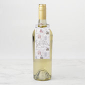 コージーホームクリスマスピンクID985 ボトルネックタグ (ボトル)