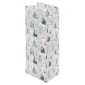 コージーホームクリスマスピンクID985 ワインギフトバッグ (裏面アングル)