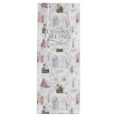 コージーホームクリスマスピンクID985 ワインギフトバッグ (正面)