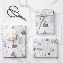 コージーホームピンク/ティール（緑がかった色）ウィッグ&ピネコンID985 ラッピングペーパーシート