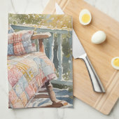 コージーポルチキルトアンドレモネードチャーム キッチンタオル (四つ折り)