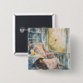 コージーポルチキルトアンドレモネードチャーム 缶バッジ (正面&裏面)