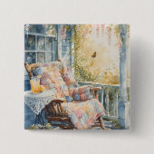 コージーポルチキルトアンドレモネードチャーム 缶バッジ (正面)