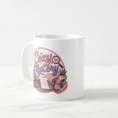 コージーミステリー好き コーヒーマグカップ (正面左)
