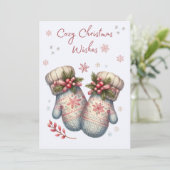 コージーミッテンスのクリスマスカード シーズンカード (スタンド正面)