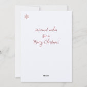 コージーミッテンスのクリスマスカード シーズンカード (裏面)