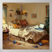 コージーメイスベッドルームパインターリースタイルインドアアート ポスター (正面)