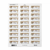 コージーリス差出人住所ラベル ラベル (フルシート)