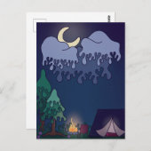 コージーリールキャンプサイトハガキ ポストカード (正面/裏面)