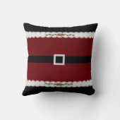 コージーレッドクリスマスサンタクローススーツ装飾用クッション クッション (裏面)