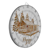 コージーログキャビンハイゲまたはあなたの文字 ダーツボード (正面左)