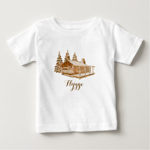 コージーログキャビンハイゲまたはあなたの文字 ベビーTシャツ