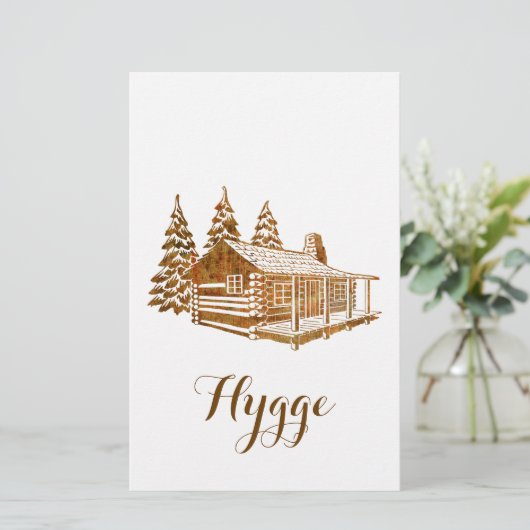 コージーログキャビンハイゲまたはあなたの文字 便箋 (スタンド正面)