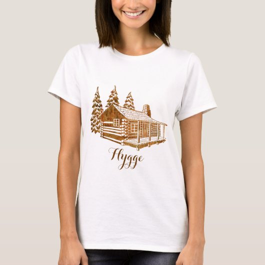 コージーログキャビンハイゲまたはあなたの文字 Tシャツ (正面)