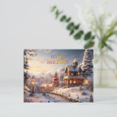 コージーヴィレッジアットクリスマスイラストレーション シーズンポストカード (スタンド正面)