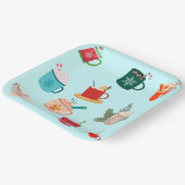 コージー冬ホットチョコレートフェスティバルココア ペーパープレート (傾斜あり)