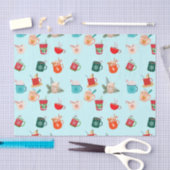 コージー冬ホットチョコレートフェスティバルココア 薄葉紙 (クラフト)