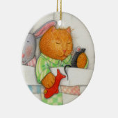 コージー子猫セラミックラウンドオーナメント セラミックオーナメント (右)