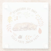 コージー子猫秋感謝祭ガラスコースター ガラスコースター (裏面)