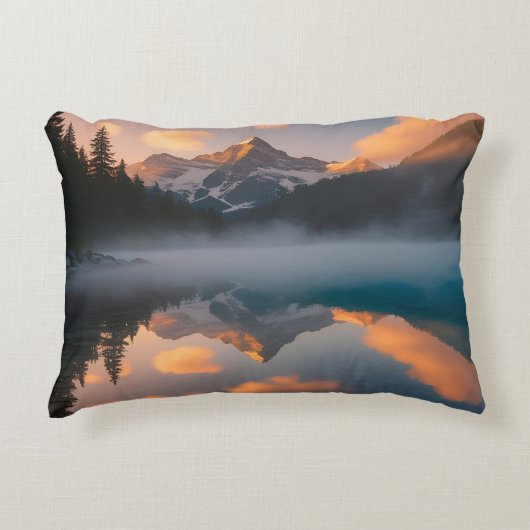 コージー心地よいミーツスタイリッシュデザイン アクセントクッション (正面)