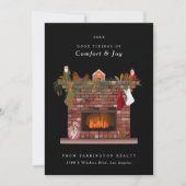 コージー暖炉不動産仲介業者 企業の シーズンカード (正面)