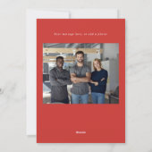 コージー暖炉不動産仲介業者 企業の シーズンカード (裏面)