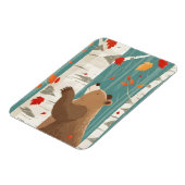 コージー秋ウッドランドベア マグネット (左側)