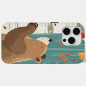 コージー秋ウッドランドベア Case-Mate iPhoneケース (裏面 (横))