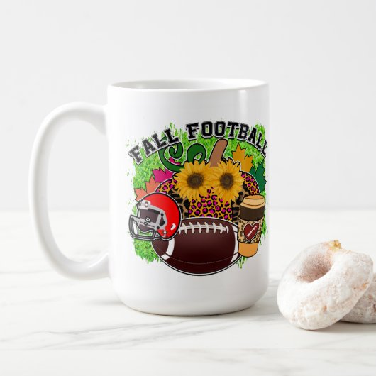 コージー秋サッカー コーヒーマグカップ (ドーナツ)