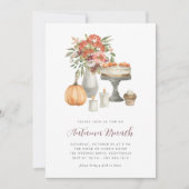 コージー秋パンプキンオータムブランチ 招待状 (正面)